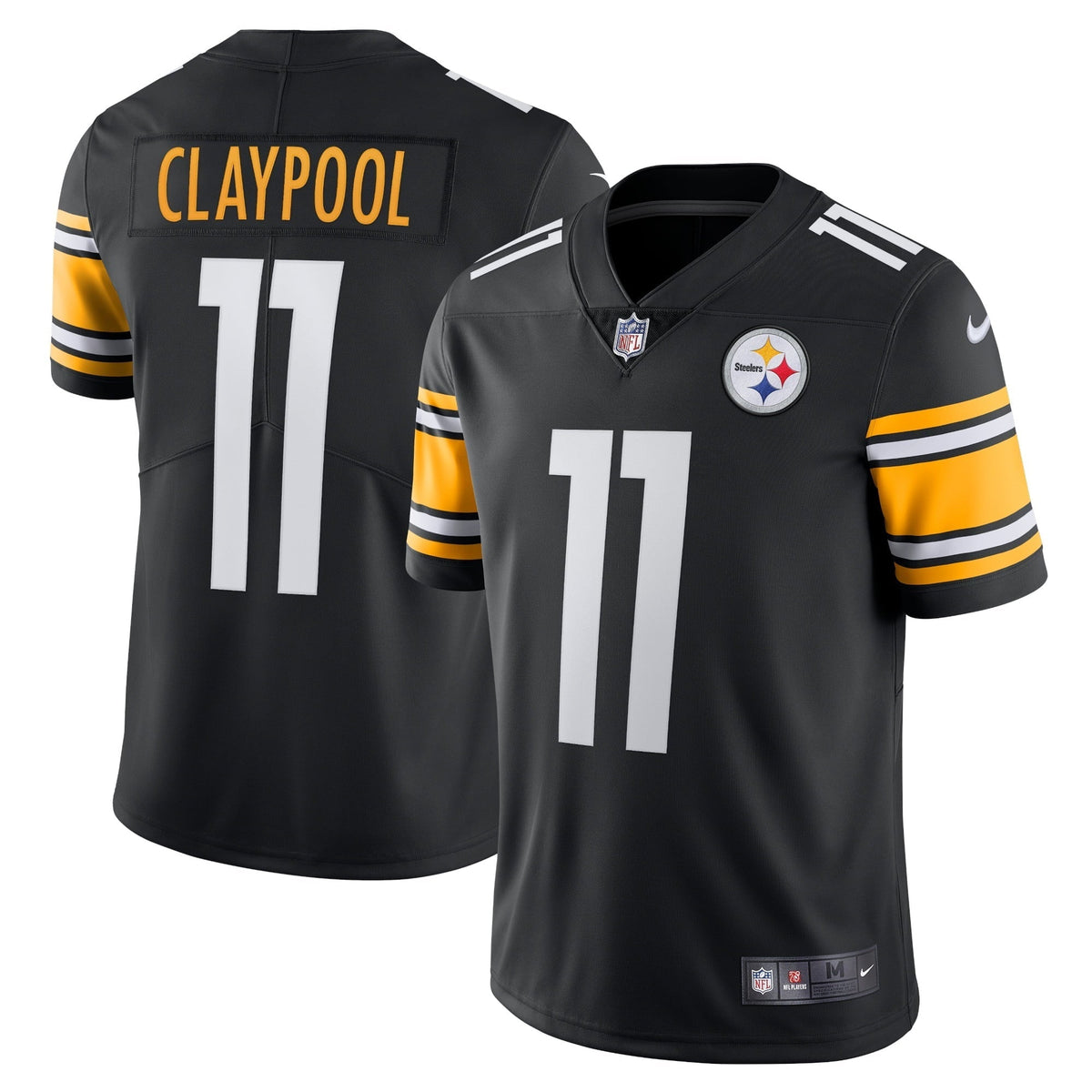 Men s Nike Chase Claypool Black Pittsburgh Steelers Vapor Limited Player Jersey