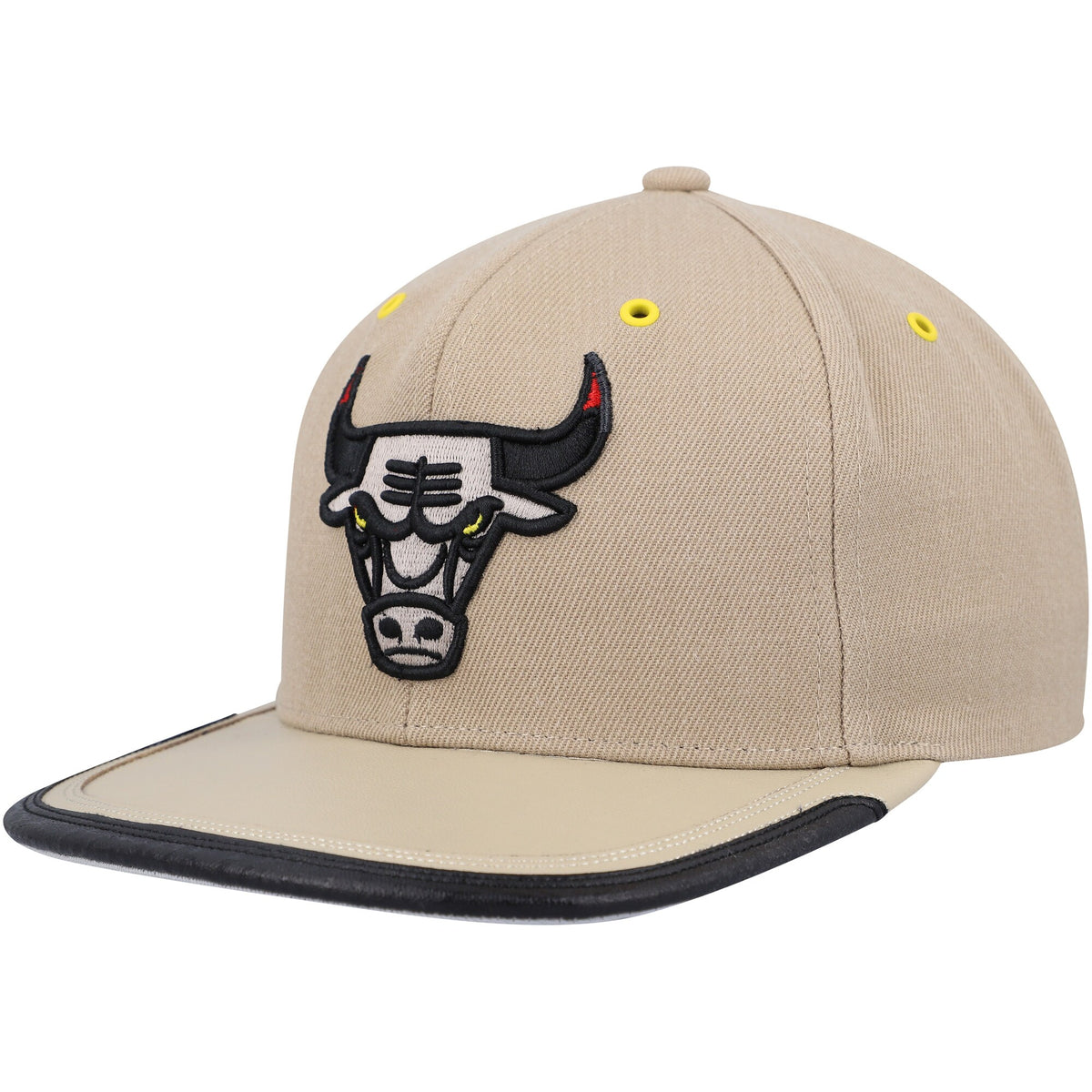 Chicago Bulls Mitchell & Ness Hardwood Classics Day 3 Snapback Hat - Khaki