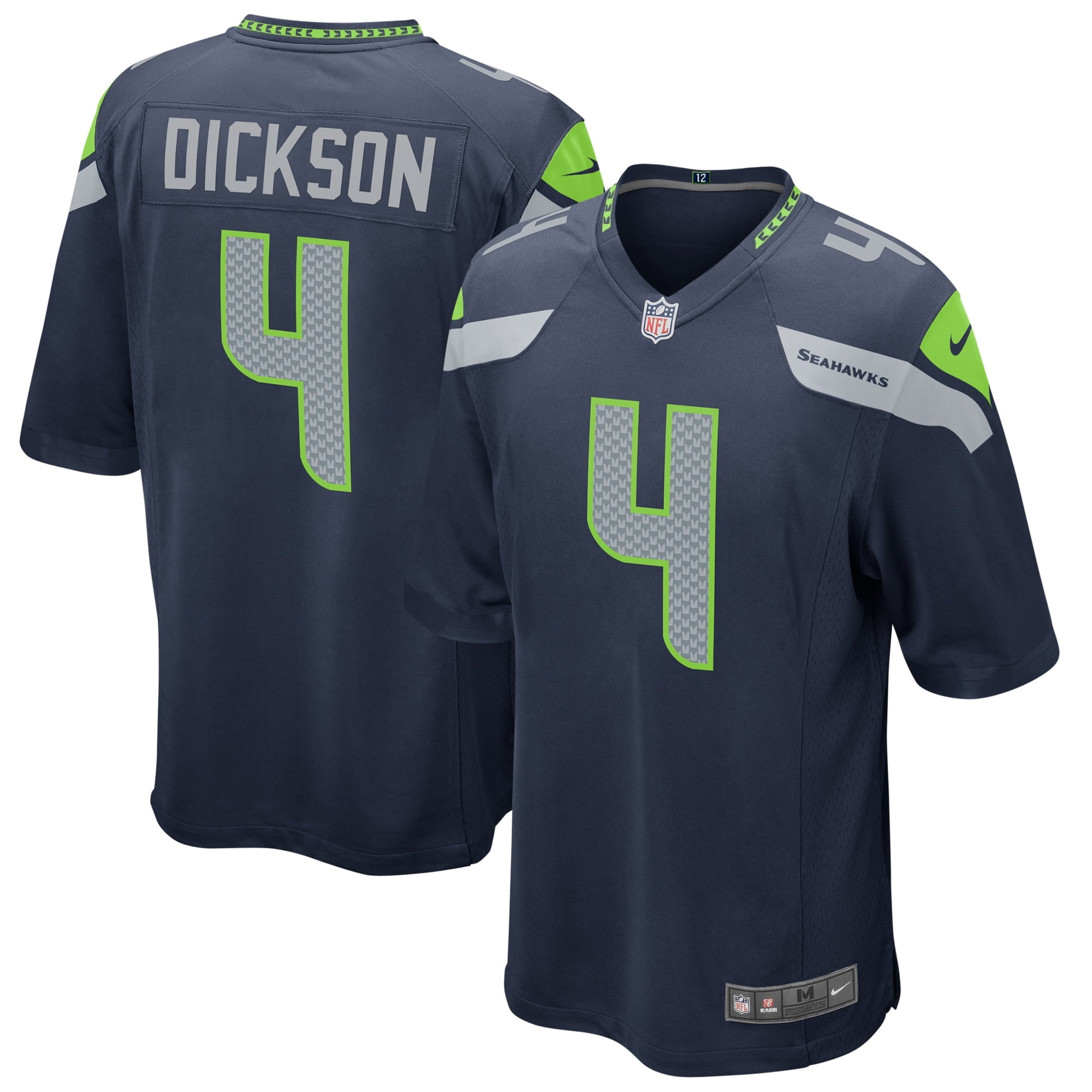 Men s Nike Michael Dickson College Navy Seattle Seahawks Game Jersey