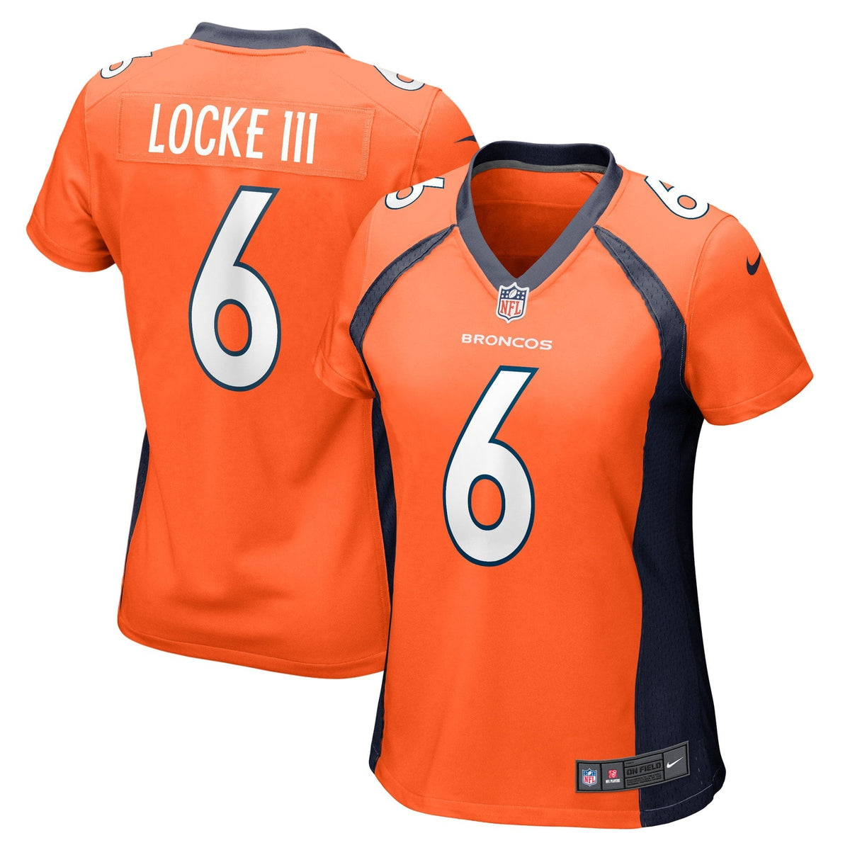 Women s Nike P.J. Locke Orange Denver Broncos Game Player Jersey