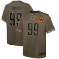 Chase Young Washington Commanders Nike Youth 2022 Salute To Service Player Limited Jersey   Olive