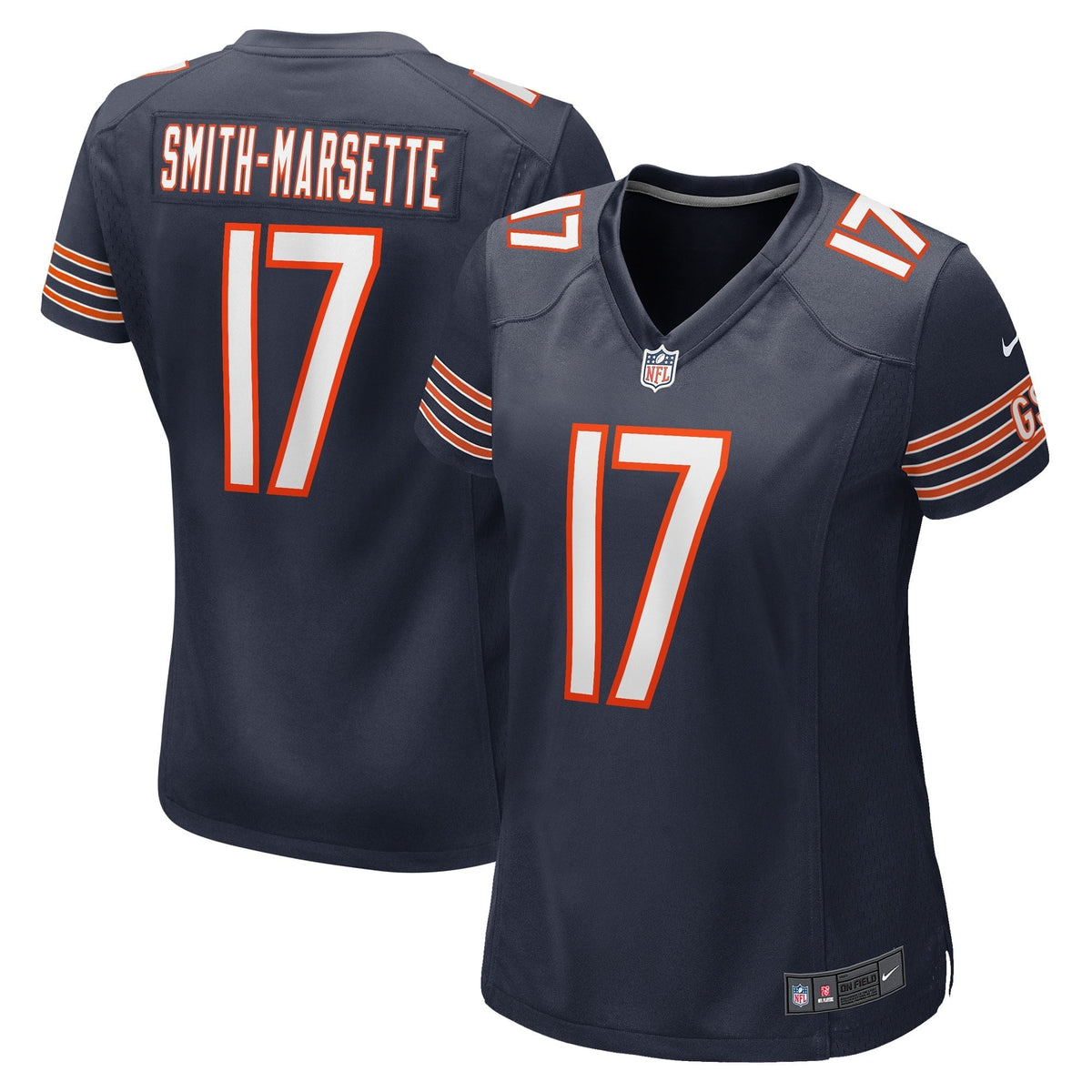 Women s Nike Ihmir Smith-Marsette Navy Chicago Bears Game Player Jersey