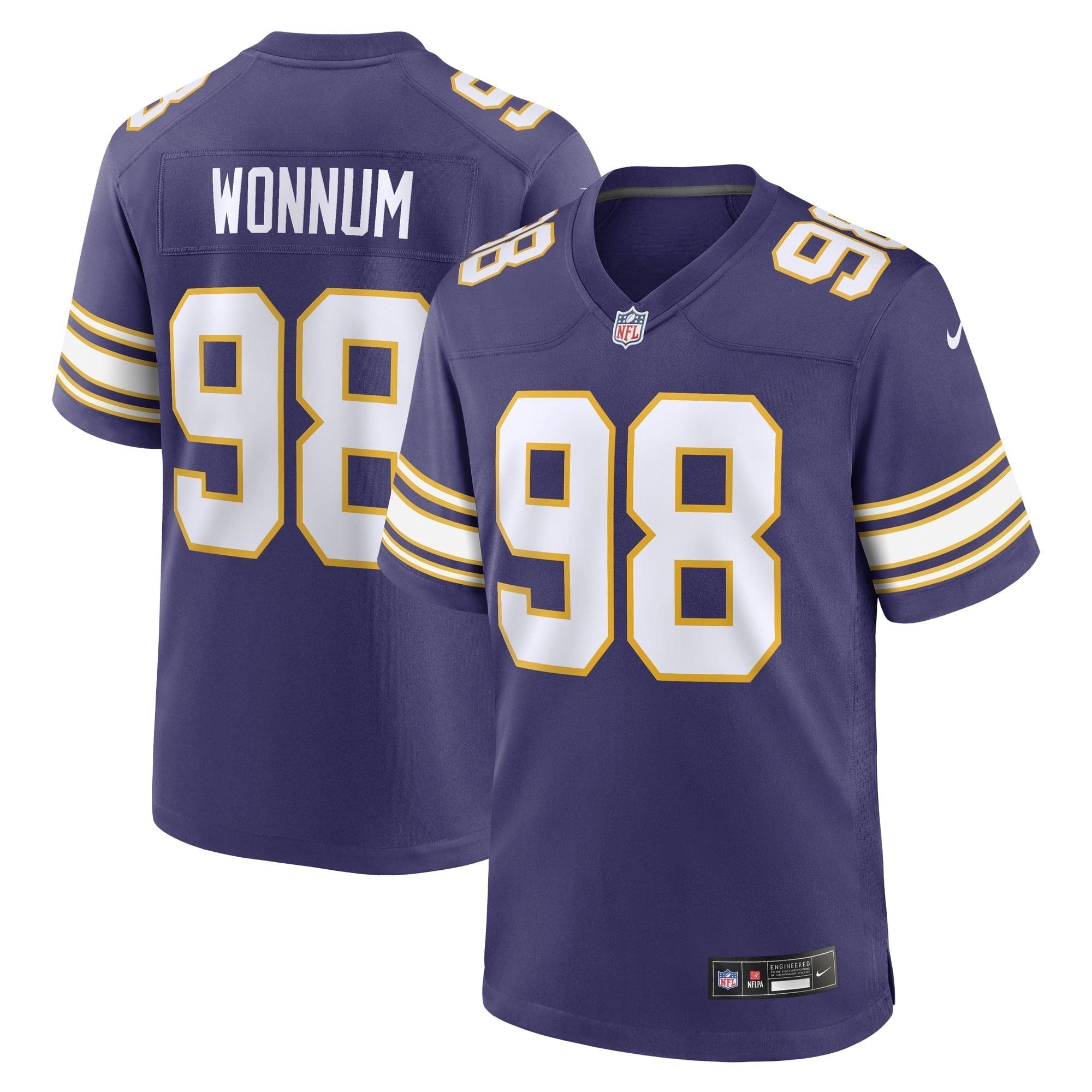 Men s Nike D.J. Wonnum Purple Minnesota Vikings Classic Player Game Jersey