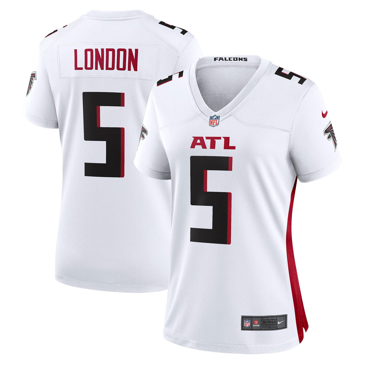 Drake London Atlanta Falcons Nike Women s Away Game Player Jersey   White