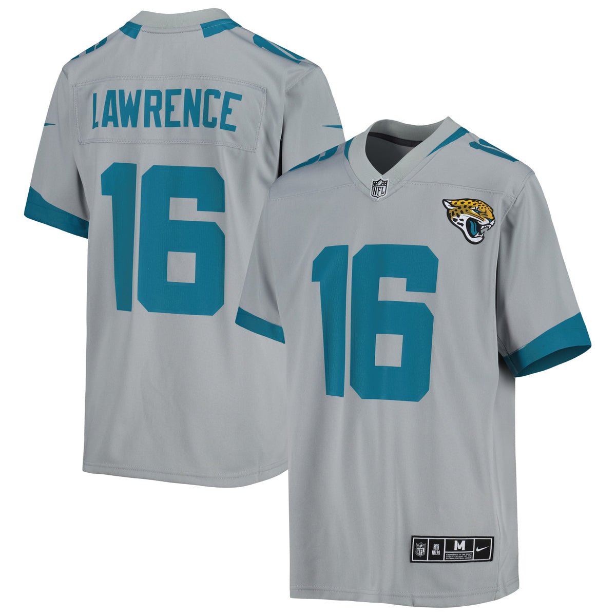 Trevor Lawrence Jacksonville Jaguars Nike Youth Inverted Team Game Jersey   Silver