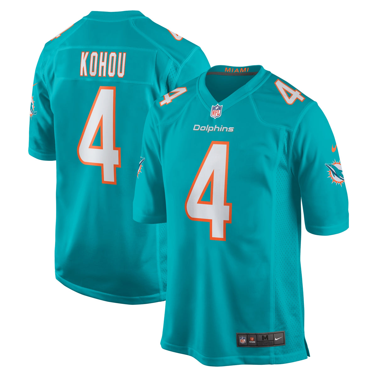 Kader Kohou Miami Dolphins Nike Game Player Jersey   Aqua