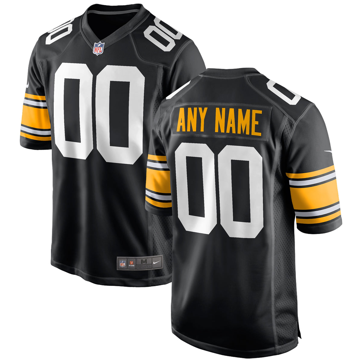 Pittsburgh Steelers Nike Youth Alternate Custom Game Jersey   Black