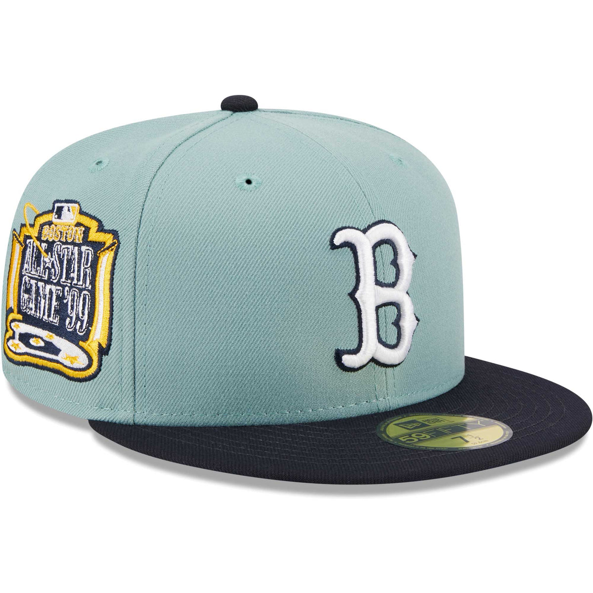 Boston Red Sox New Era Beach Kiss 59FIFTY Fitted Hat - Light Blue/Navy