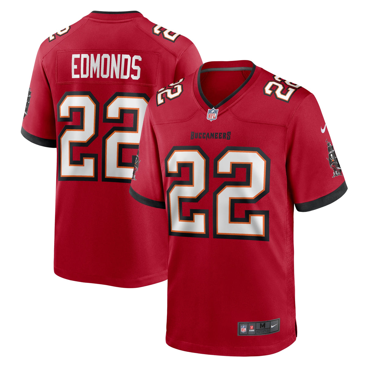 Chase Edmonds Tampa Bay Buccaneers Nike Game Jersey   Red