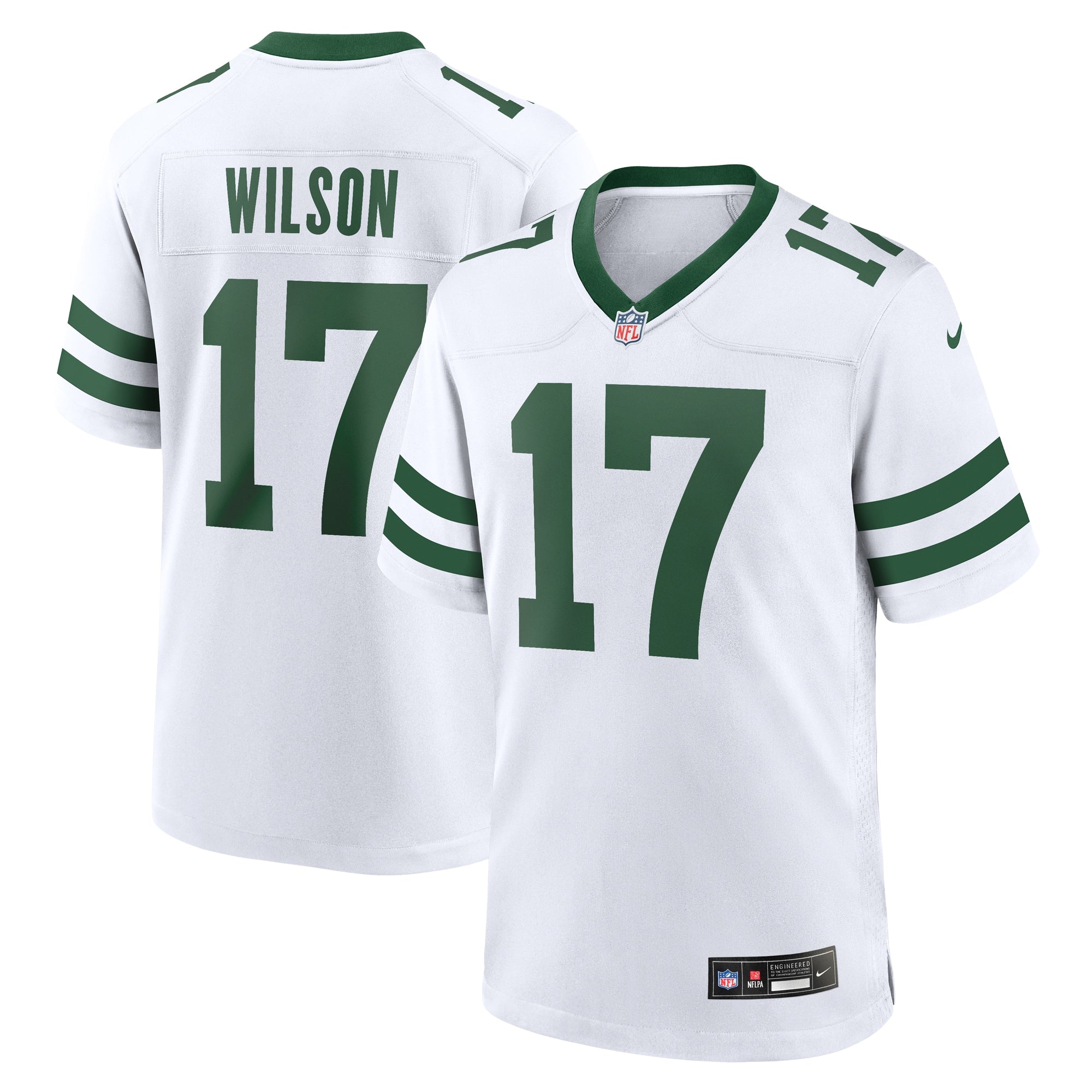 Garrett Wilson New York Jets Nike Legacy Player Game Jersey   White