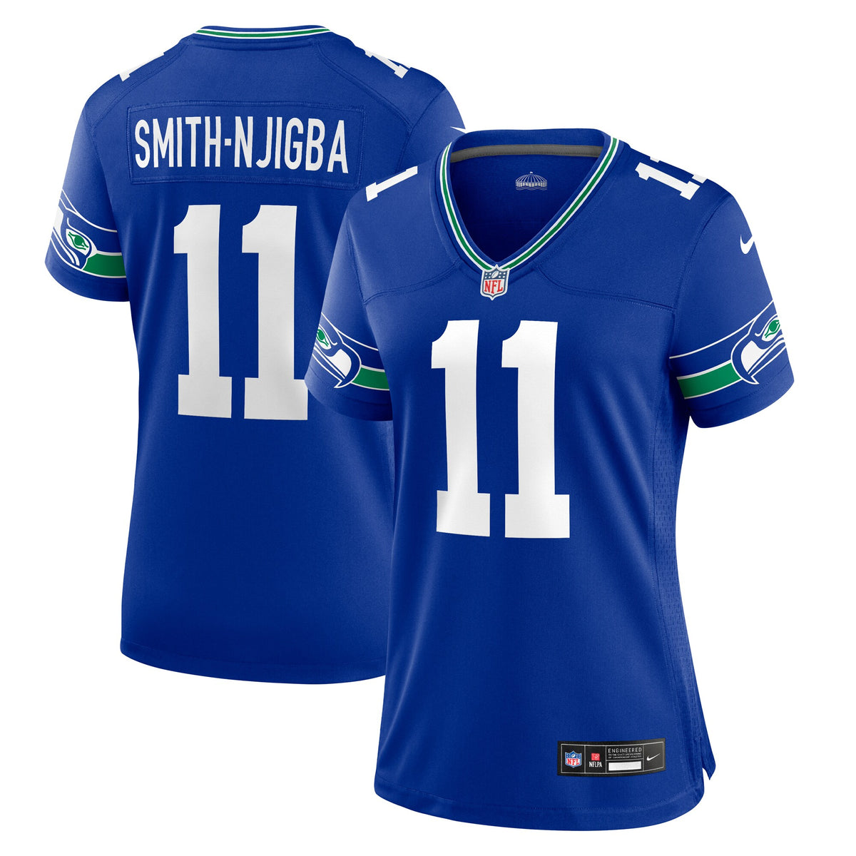 Jaxon Smith-Njigba Seattle Seahawks Nike Women s Throwback Player Game Jersey Royal