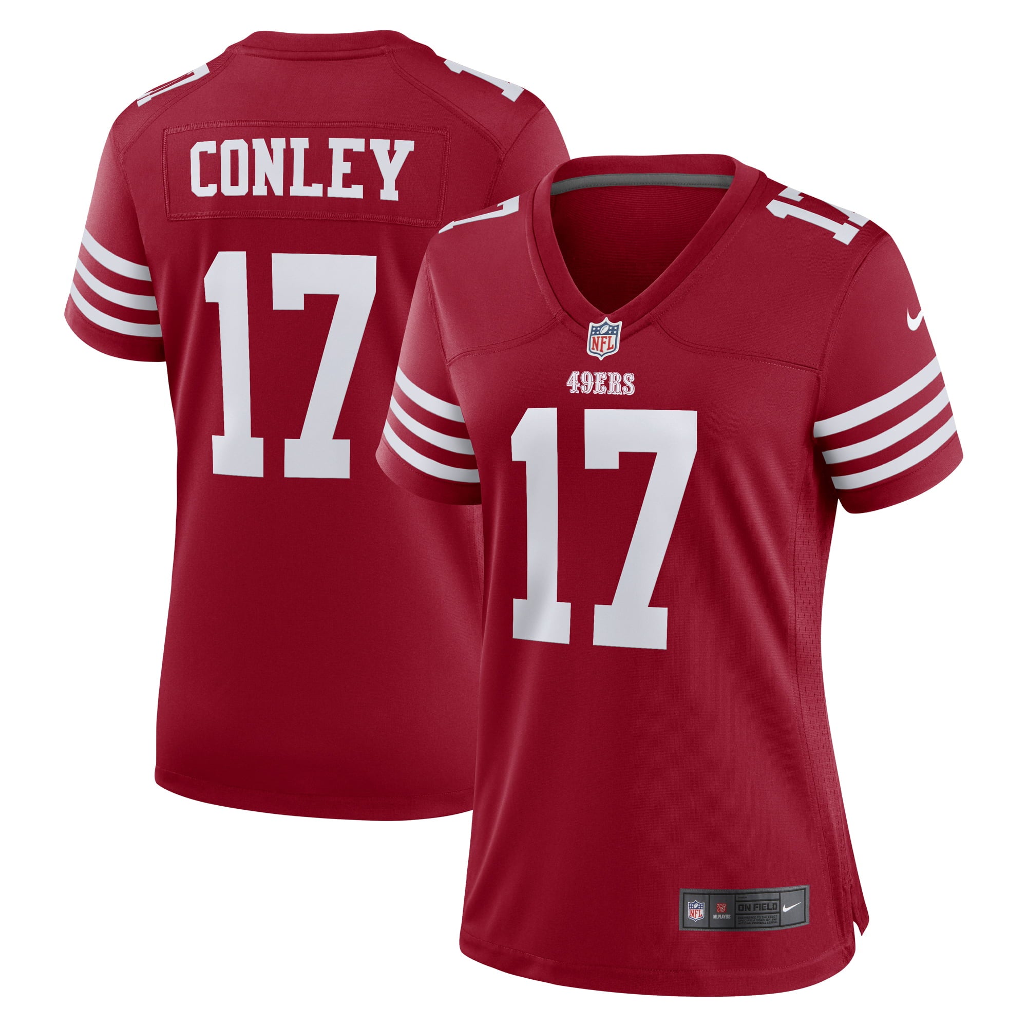 Women s Nike Chris Conley Scarlet San Francisco 49ers Game Jersey