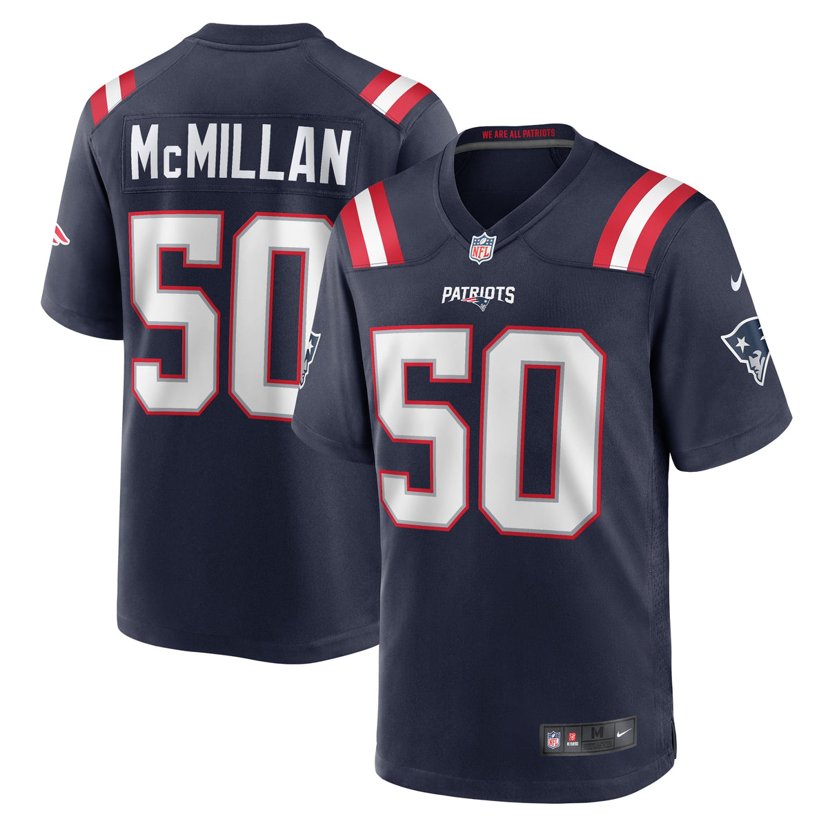Raekwon McMillan New England Patriots Nike Home Game Player Jersey   Navy