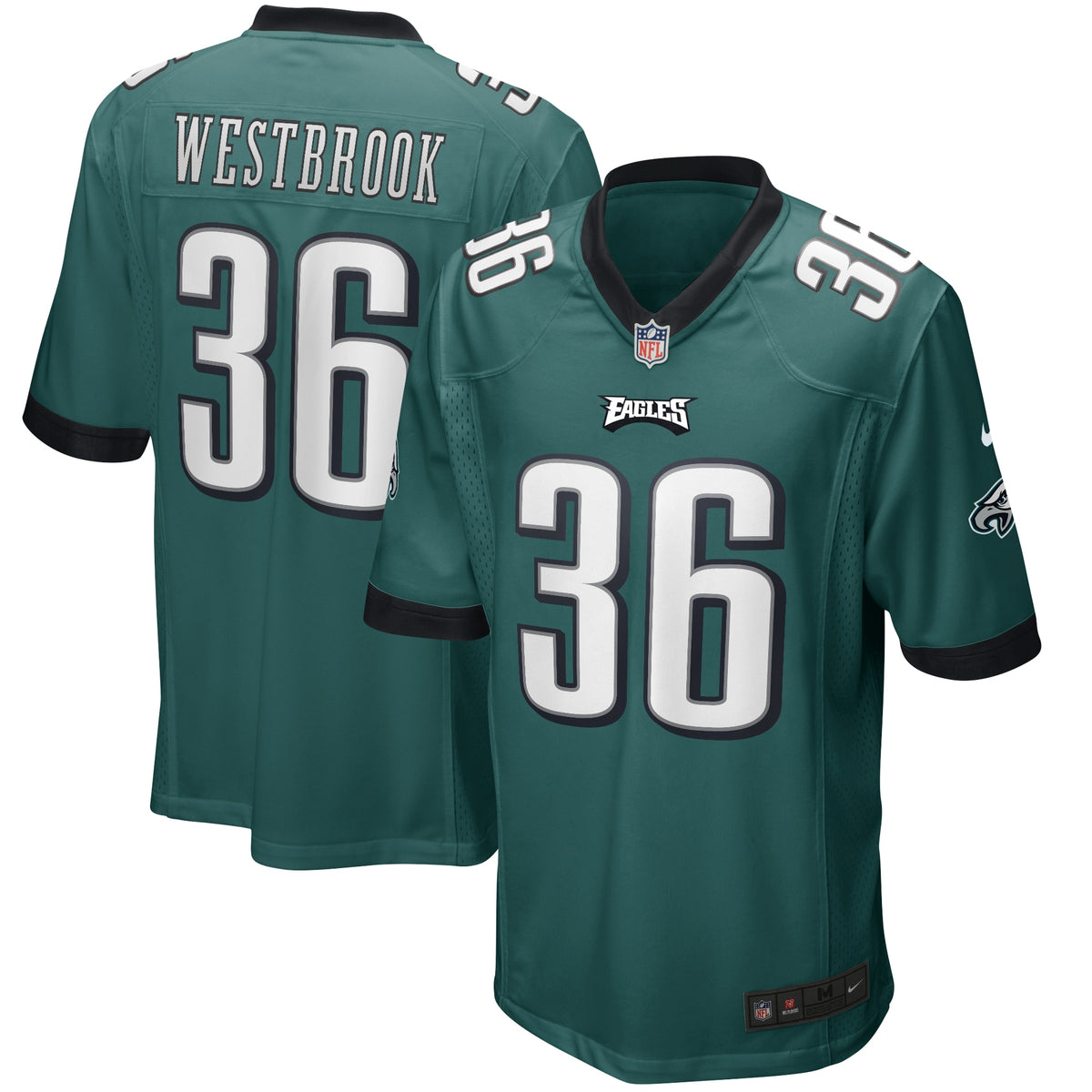 Brian Westbrook Philadelphia Eagles Nike Game Retired Player Jersey   Midnight Green