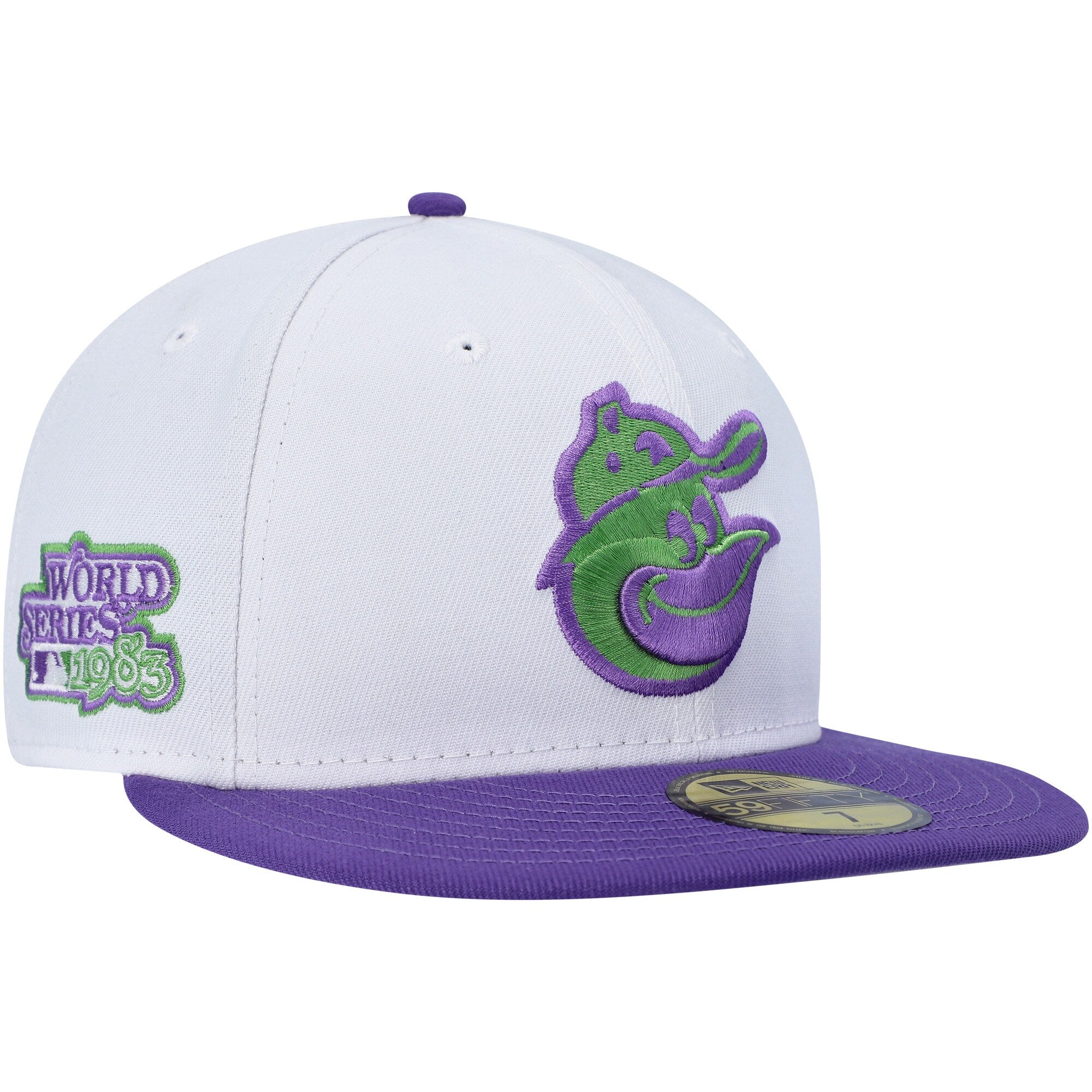 Baltimore Orioles New Era Side Patch 59FIFTY Fitted Hat - White