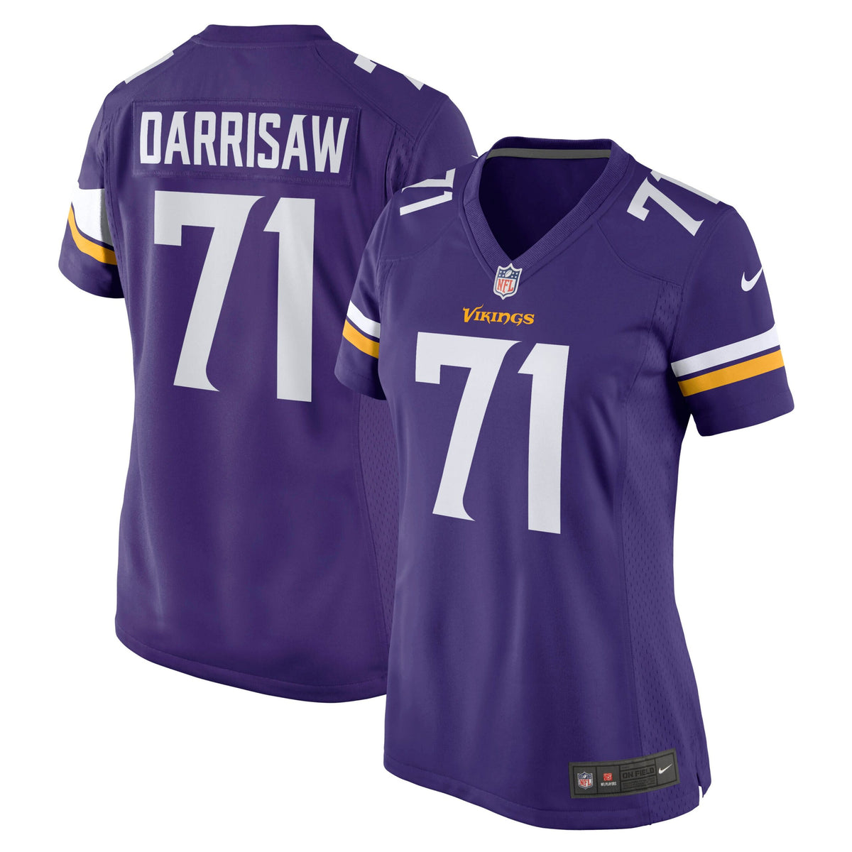 Christian Darrisaw Minnesota Vikings Nike Women s Game Jersey   Purple