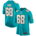 Robert Hunt Miami Dolphins Nike Game Jersey   Aqua