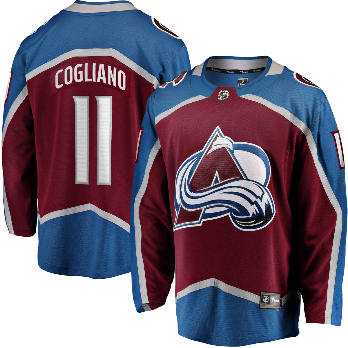 Men's Fanatics Branded Andrew Cogliano Burgundy Colorado Avalanche Home Breakaway Jersey