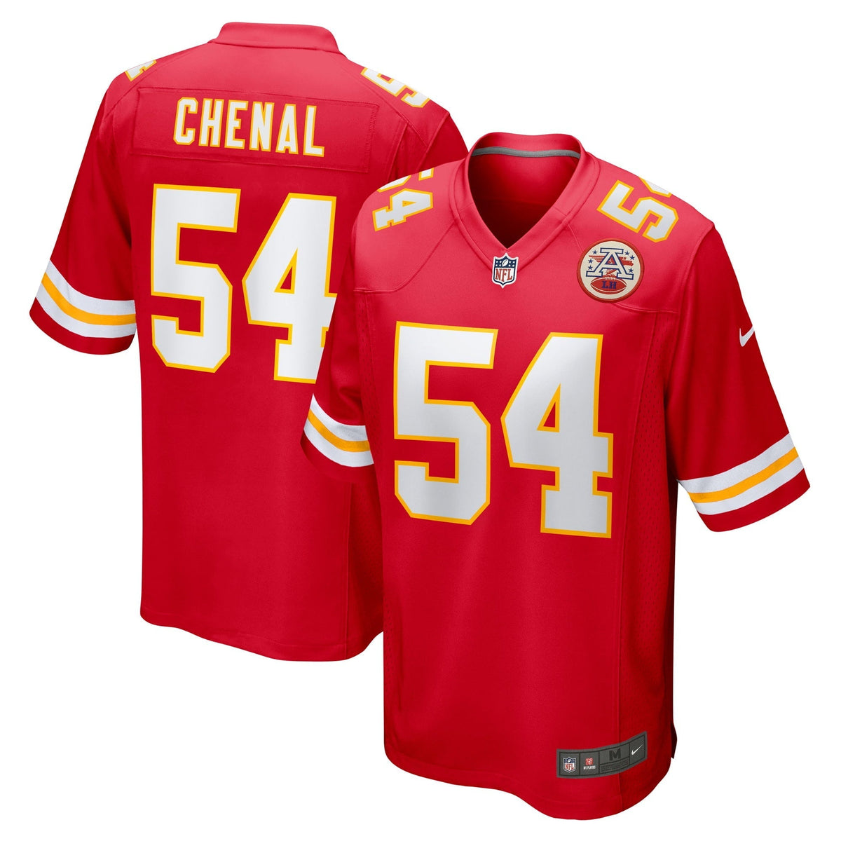 Men s Nike Leo Chenal Red Kansas City Chiefs Game Player Jersey