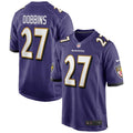 Men s Nike J.K. Dobbins Purple Baltimore Ravens Game Jersey