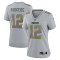 Aaron Rodgers Green Bay Packers Nike Women s Atmosphere Fashion Game Jersey   Gray