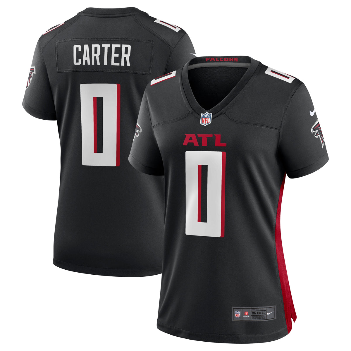 Lorenzo Carter Atlanta Falcons Nike Women s Game Player Jersey   Black