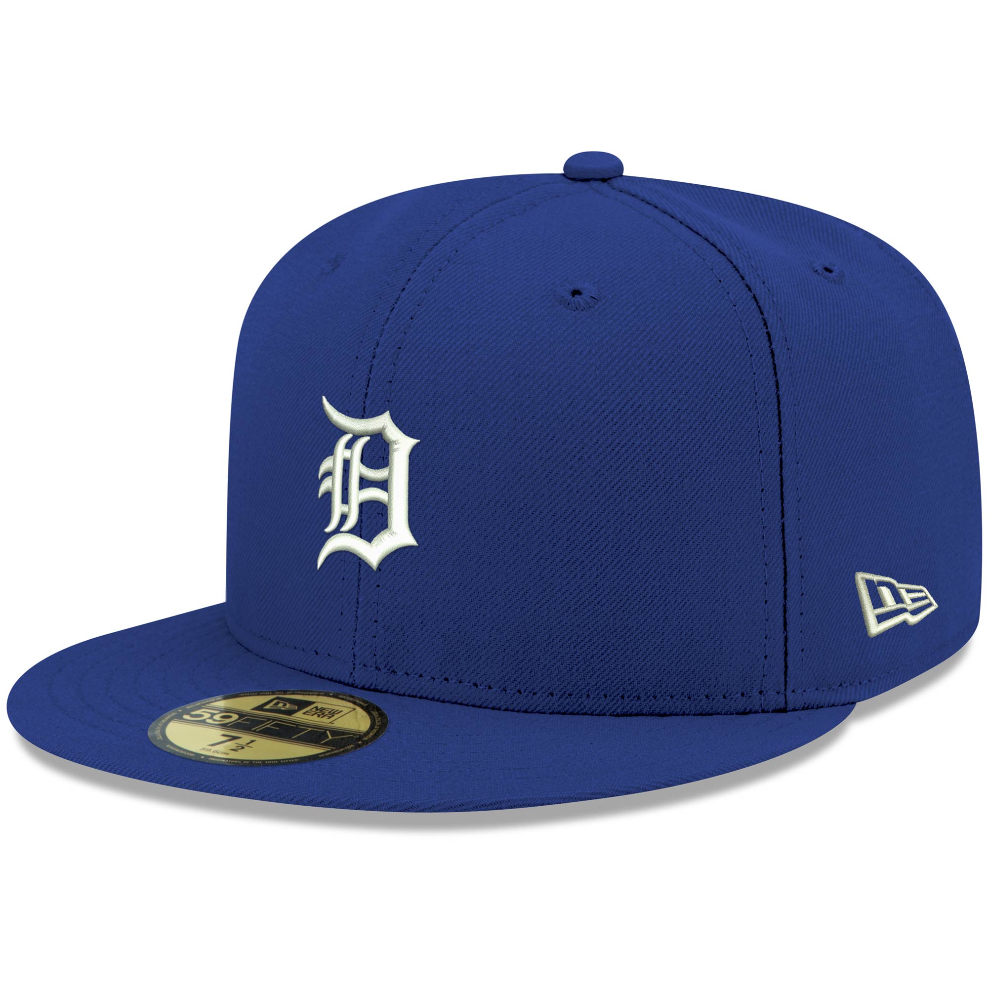 Detroit Tigers New Era White Logo 59FIFTY Fitted Hat - Royal