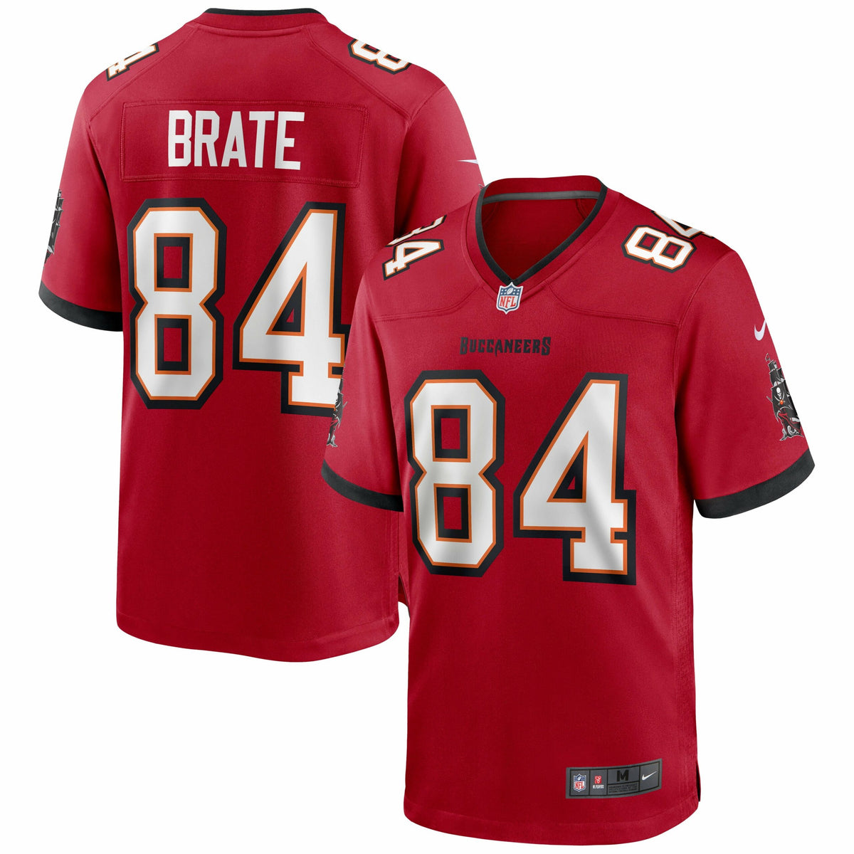 Men s Nike Cameron Brate Red Tampa Bay Buccaneers Game Jersey