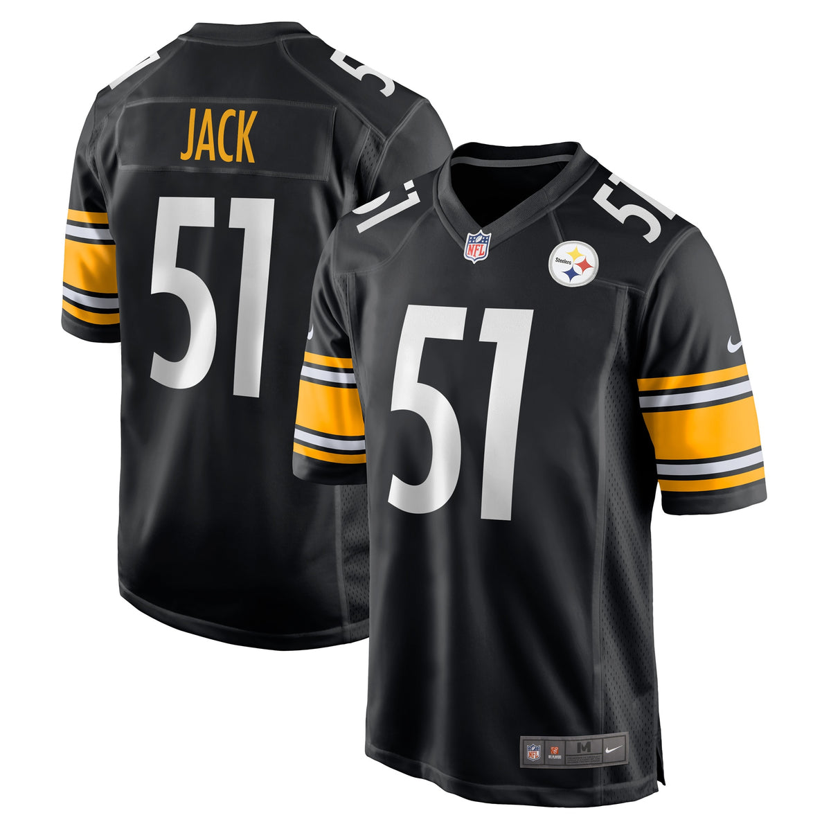 Myles Jack Pittsburgh Steelers Nike Game Player Jersey   Black