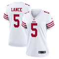 Women s Nike Trey Lance White San Francisco 49ers Player Game Jersey