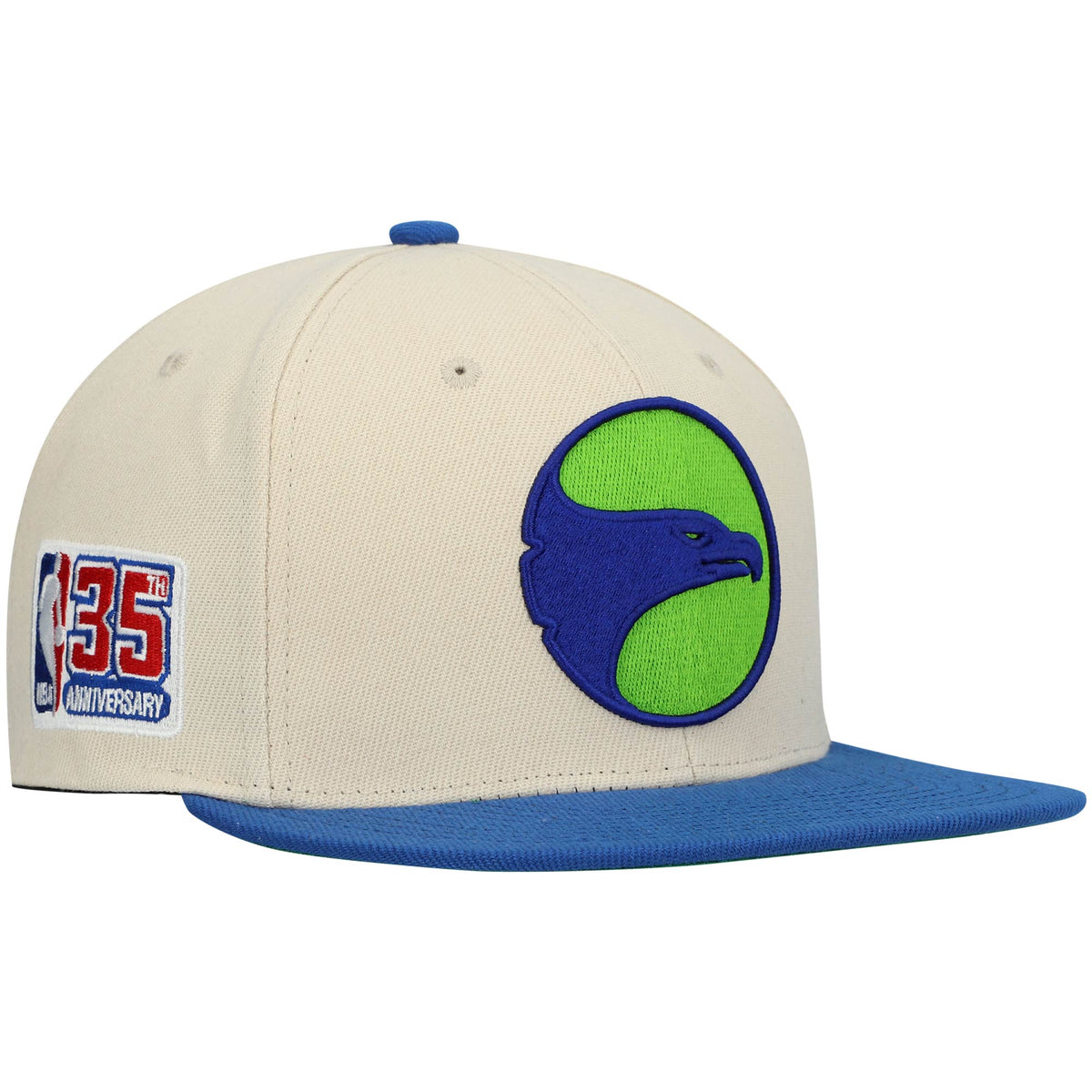 Atlanta Hawks, NBA Jerseys Mitchell & Ness Hardwood Classics NBA 35th Anniversary Snapback Hat - Cream