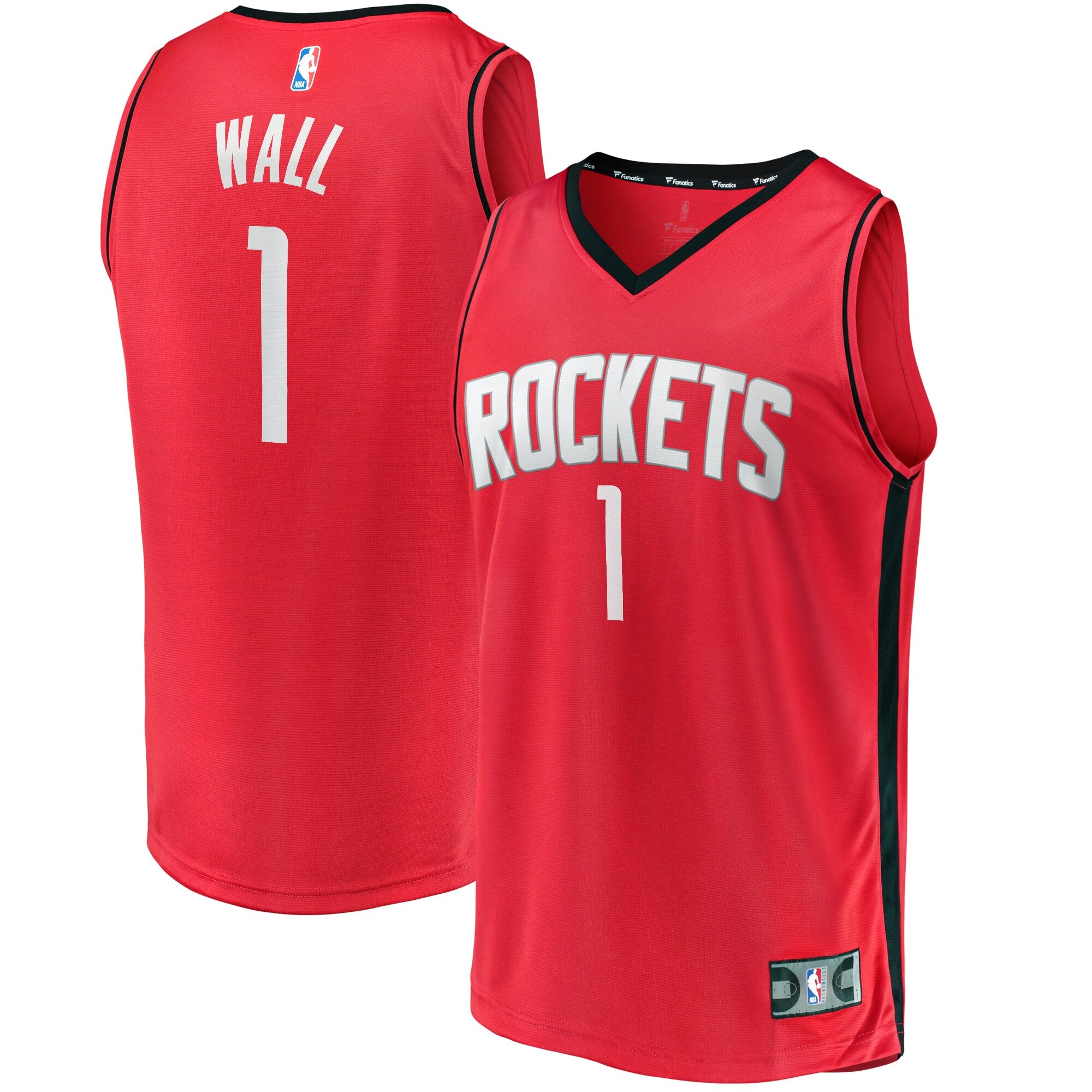 John Wall Houston Rockets Fanatics Branded Youth 2020/21 Fast Break Replica Jersey Red - Icon Edition