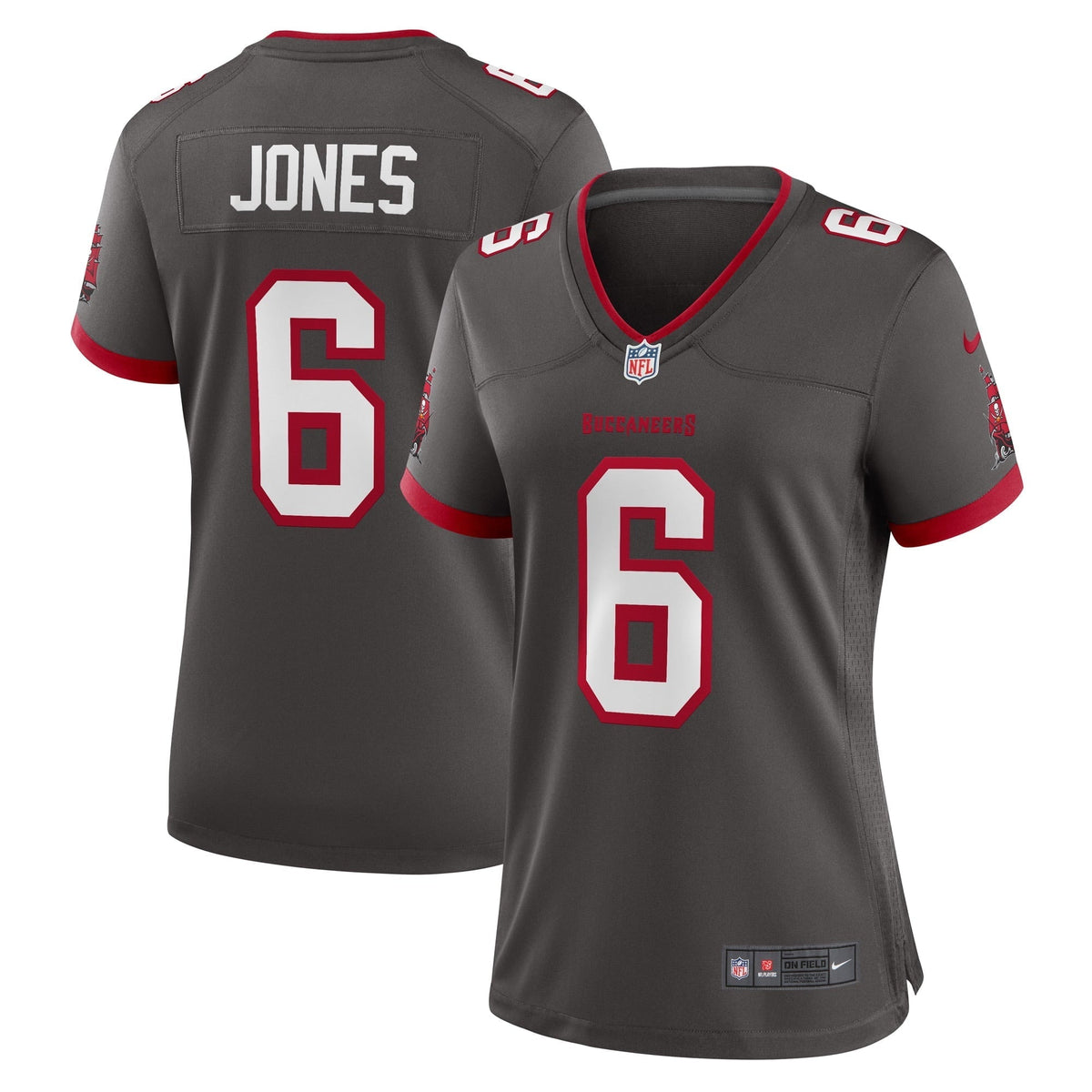 Women s Nike Julio Jones Pewter Tampa Bay Buccaneers Player Game Jersey