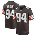 Men s Nike Alex Wright Brown Cleveland Browns Game Player Jersey