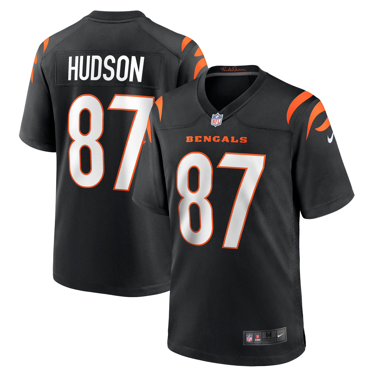 Tanner Hudson Cincinnati Bengals Nike Home Game Player Jersey   Black