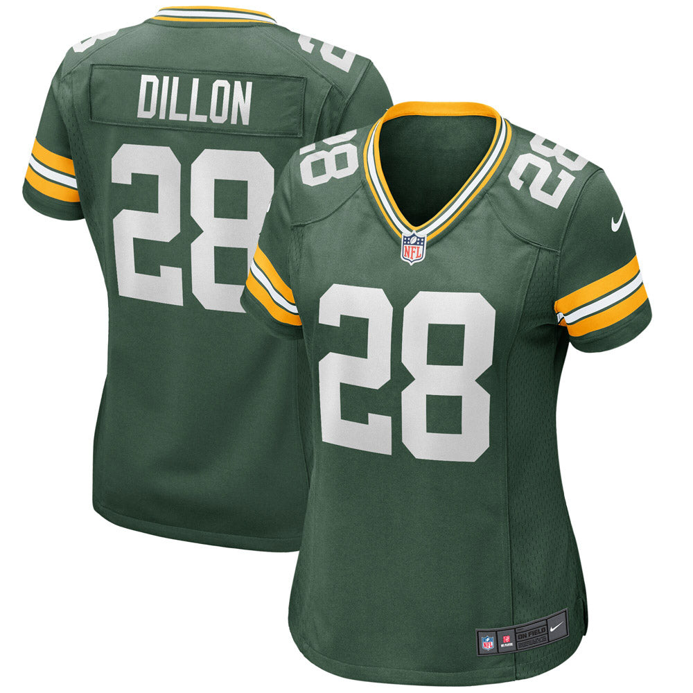 Women s Green Bay Packers AJ Dillon Player Game Jersey Green