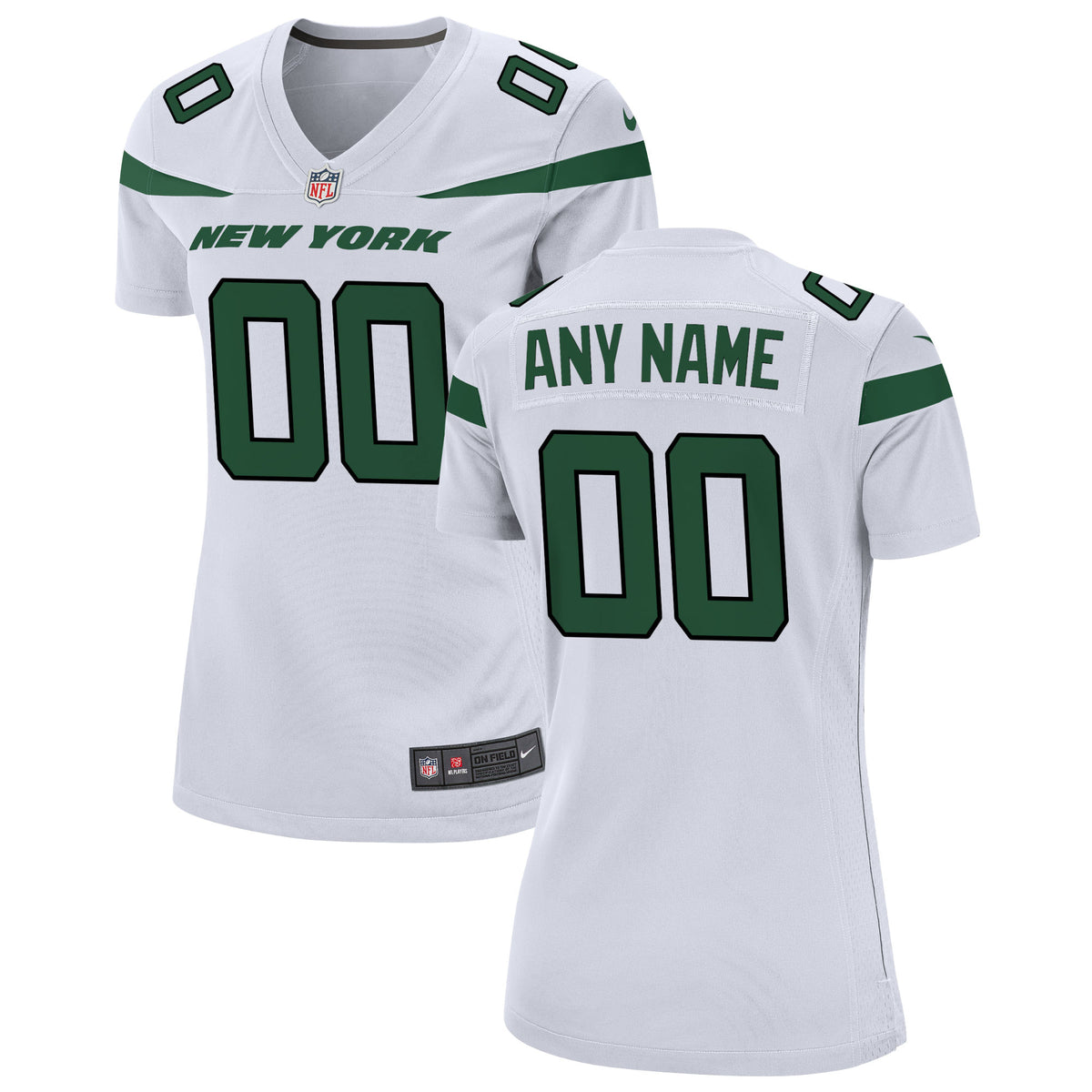 New York Jets Nike Women s Custom Game Jersey   White