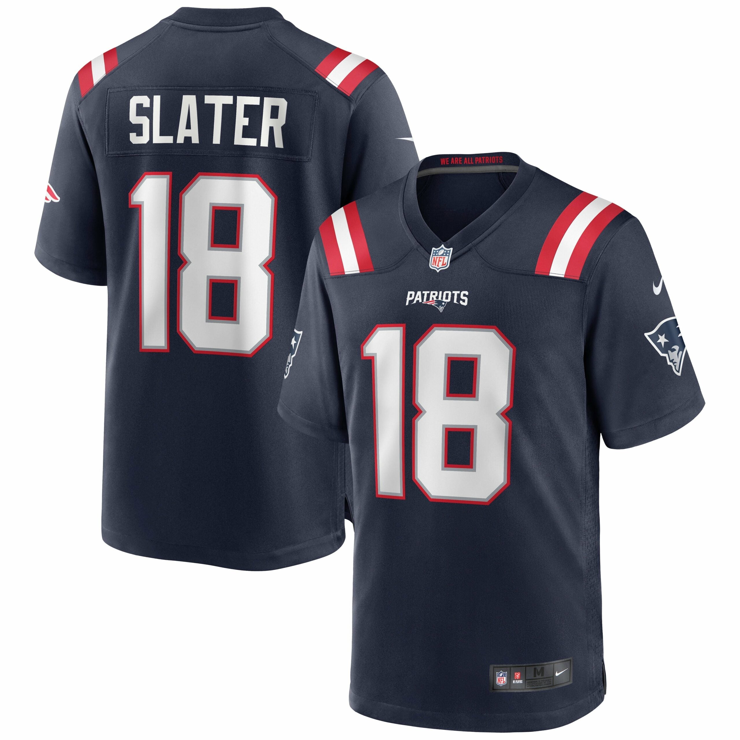 Men s Nike Matthew Slater Navy New England Patriots Game Jersey