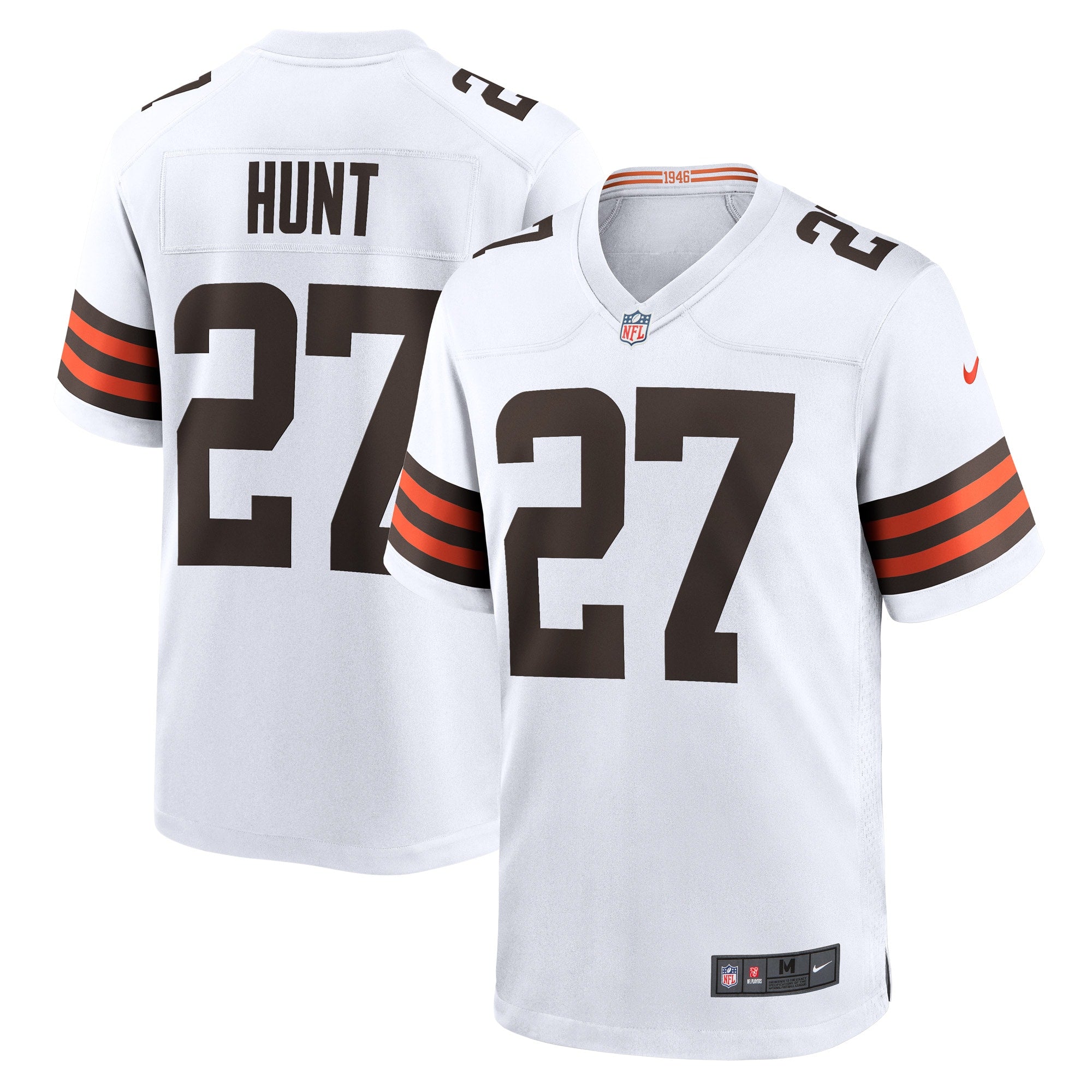 Kareem Hunt Cleveland Browns Nike Game Player Jersey   White