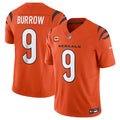Men s Cincinnati Bengals Joe Burrow Orange 2023 F.U.S.E. With 4-Star C Patch Vapor Untouchable Limited Stitched Jersey