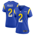 Women s Nike Russ Yeast Royal Los Angeles Rams Home Game Jersey