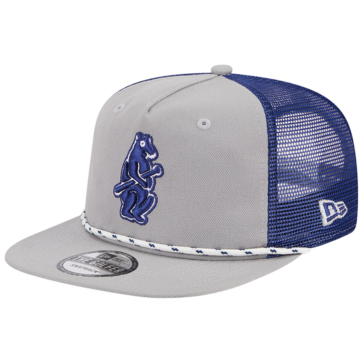Chicago Cubs New Era Golfer Green Undervisor 9FIFTY Snapback Hat - Gray