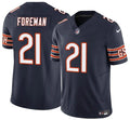 Men s Chicago Bears D Onta Foreman Navy 2023 Vapor Stitched Jerseys