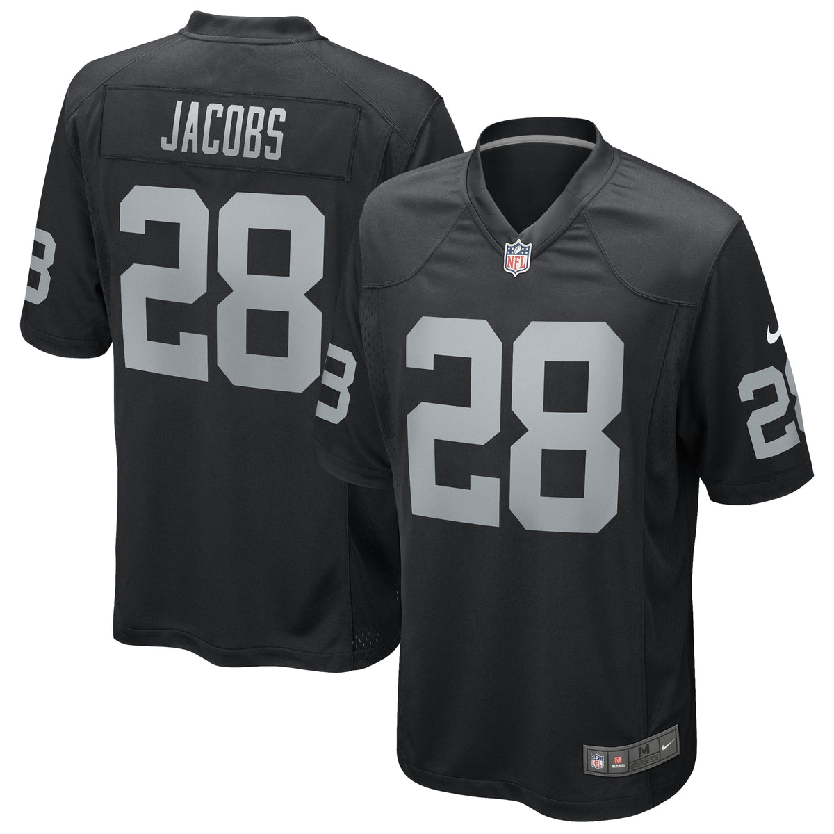 Josh Jacobs Las Vegas Raiders Nike Game Player Jersey   Black
