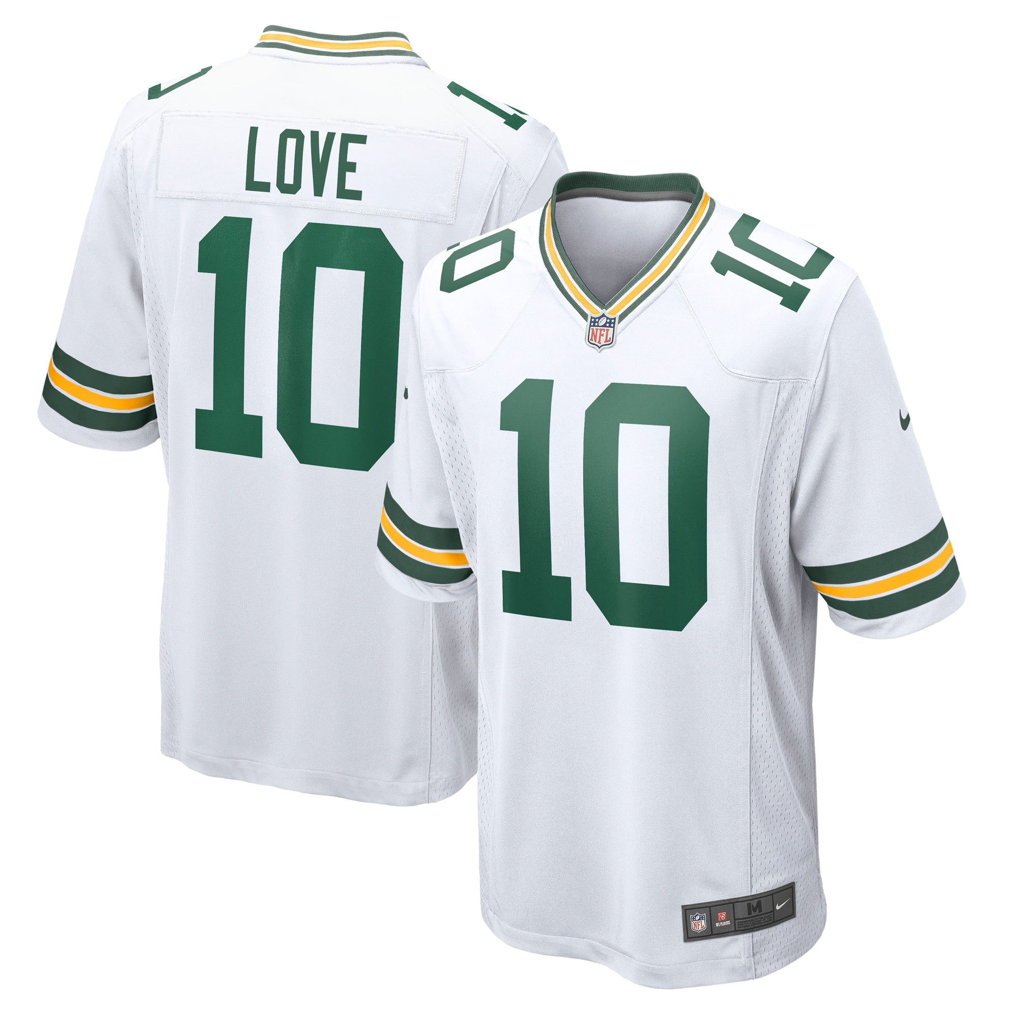 Jordans Love Green Bay Packers Nike  Game Jersey   White