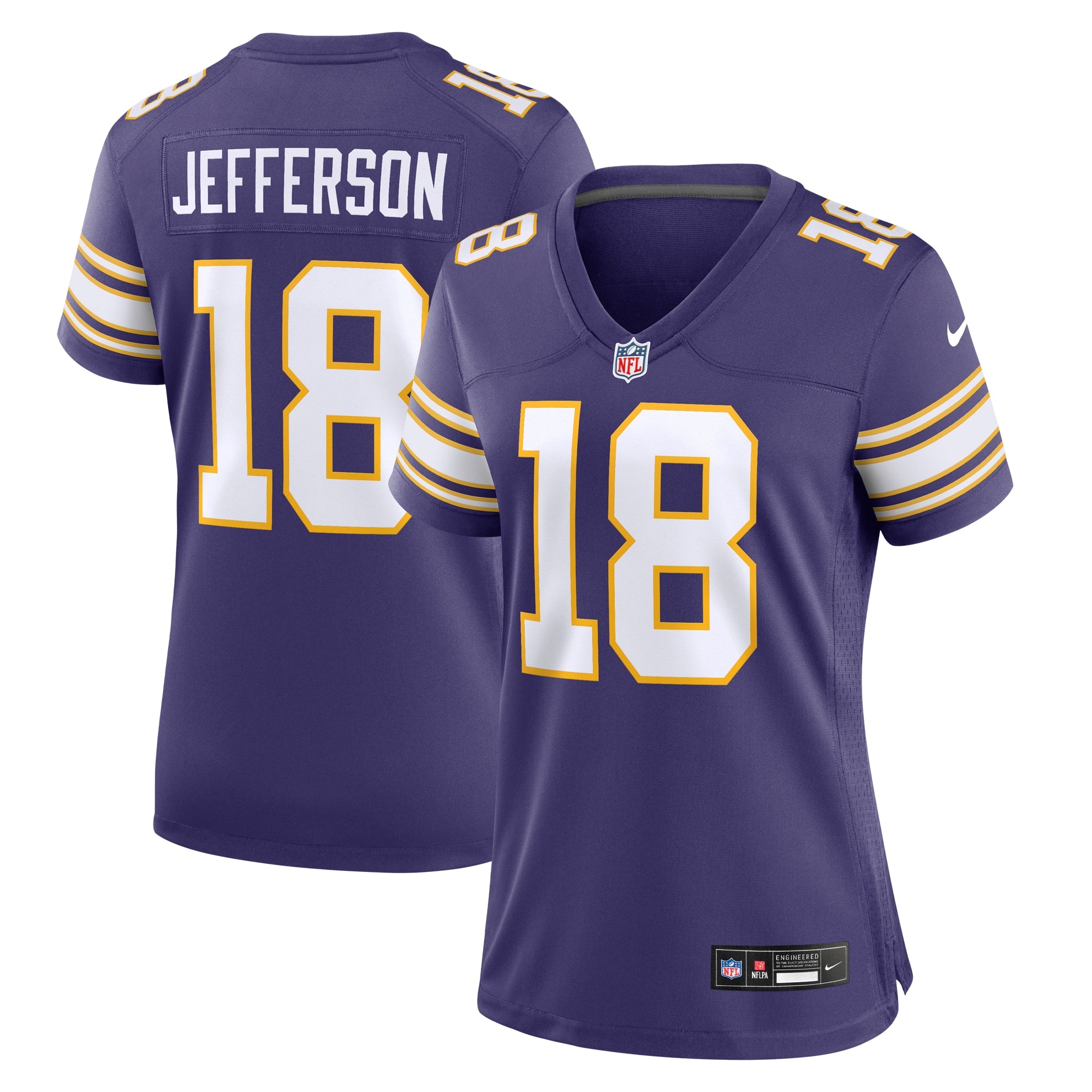Justin Jefferson Minnesota Vikings Nike Women s Player Jersey   Purple