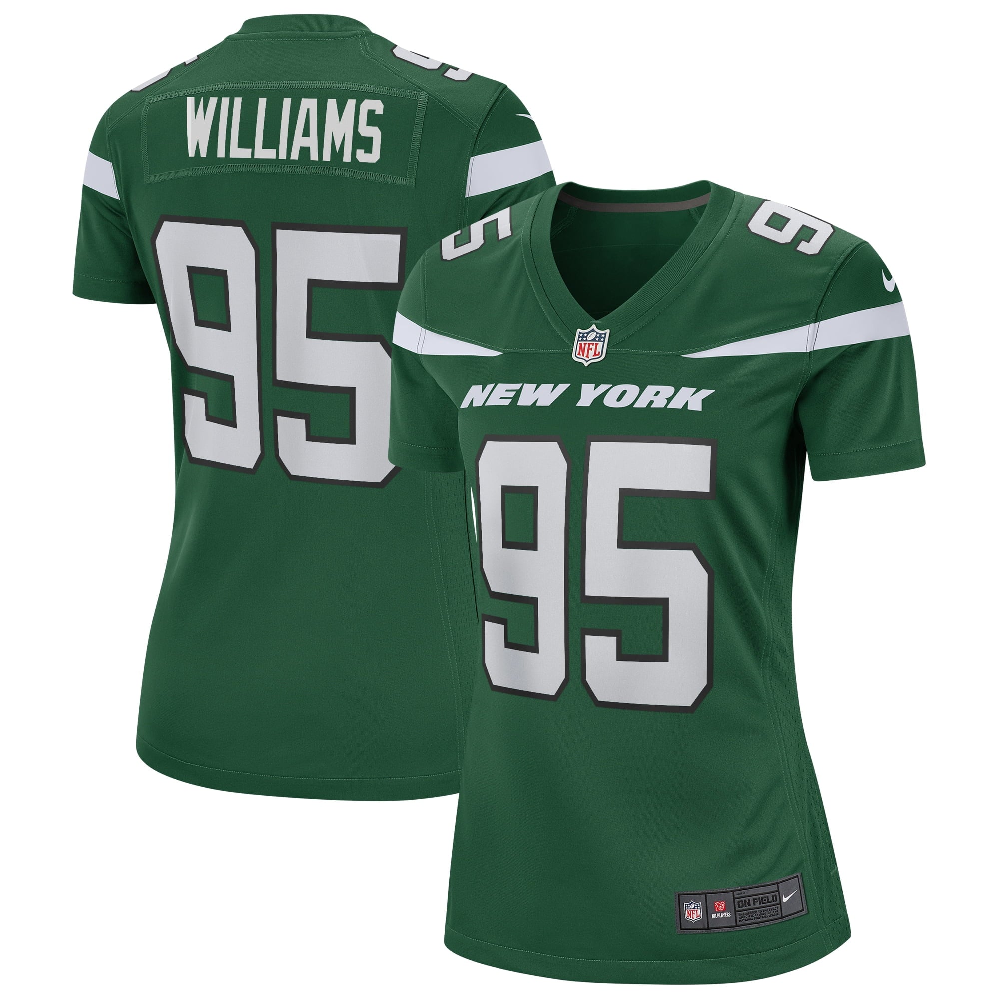Women s Nike Quinnen Williams Gotham Green New York Jets Game Jersey