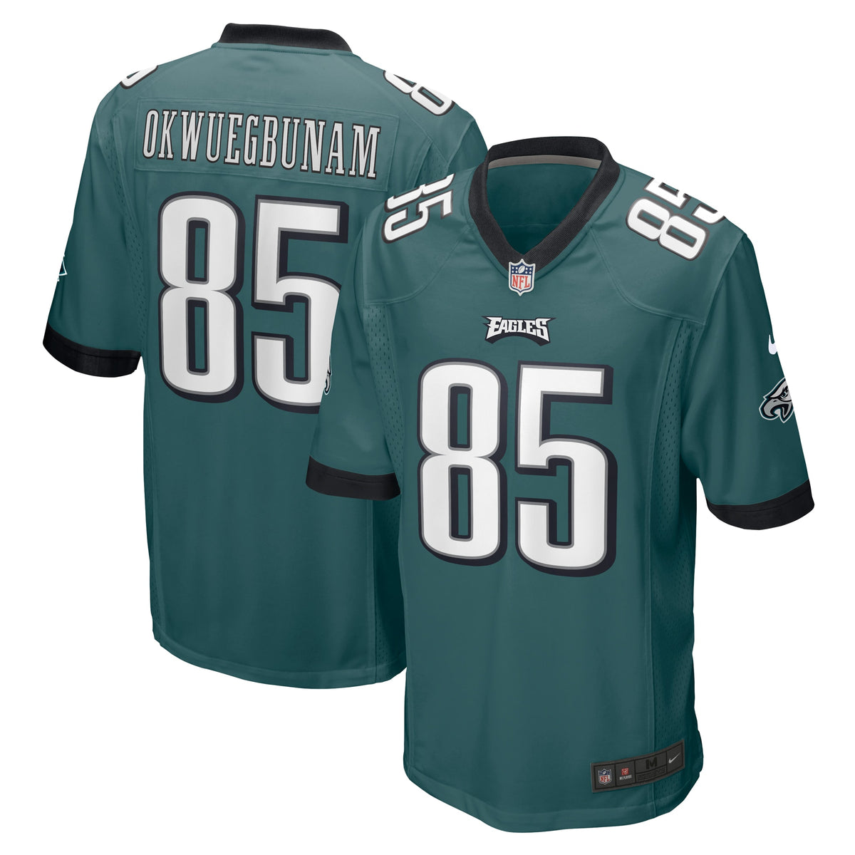Albert Okwuegbunam Philadelphia Eagles Nike Team Game Jersey   Midnight Green