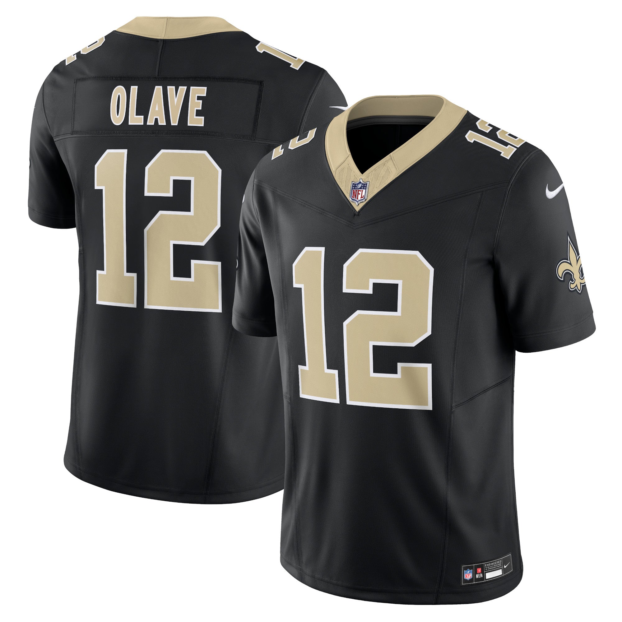 Chris Olave New Orleans Saints Nike Vapor F.U.S.E. Limited Jersey   Black