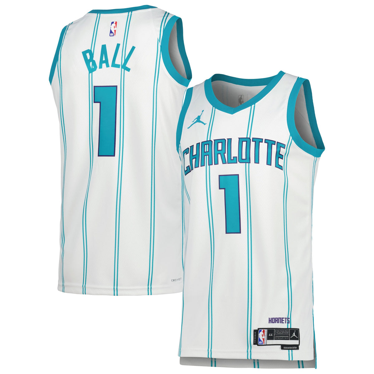 LaMelo Ball Charlotte Hornets Jordans Brand Unisex Swingman Jersey - Association Edition - White